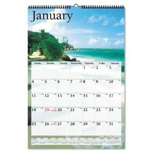  Organizer  Scenic Full Color Photographic Monthly Wall Calendar 