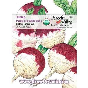  Organic Turnip Seed Pack, Purple Top Patio, Lawn & Garden