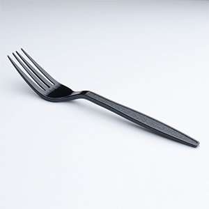    Visions Heavy Weight Black Plastic Fork   100 / Box