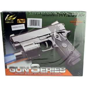   Black Spring Airsoft Handgun w/Laser and LED Light