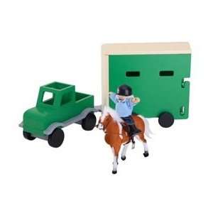  Heritage Playsets pick up truck and horse trailer Toys 
