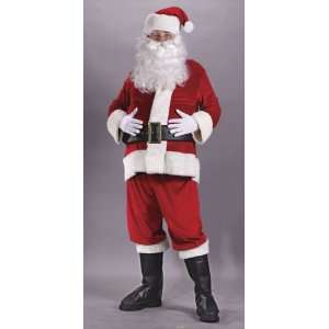   Rich Velvet Plus Size Adult Santa Claus Suit Costume 