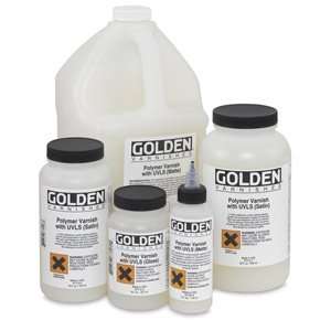  Golden Acrylic Polymer Varnishes   128 oz, Polymer Varnish 