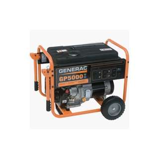  GP5000   Generac Portable Generator 6250 Surge Watts, 5000 