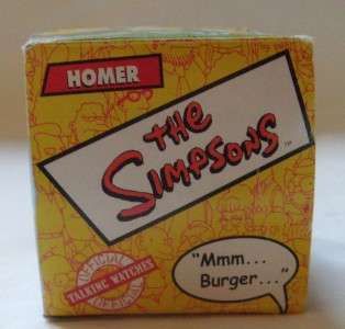 The Simpsons HOMER Mmm Burger Talking Watch  