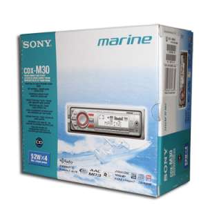 Sony CDX M30 Marine Audio XM Radio  Stereo Receiver 027242718739 
