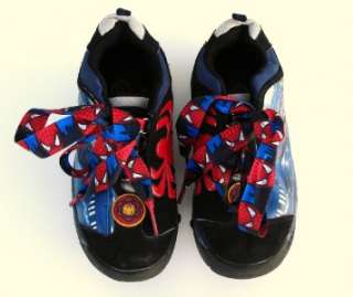 Marvel Spiderman Skate Street Flyers Shoes Boy Sz 7  