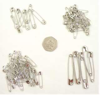 SAFETY PINS Assorted Sizes PACK Small Medium Large Sewing Crafts GOLD 