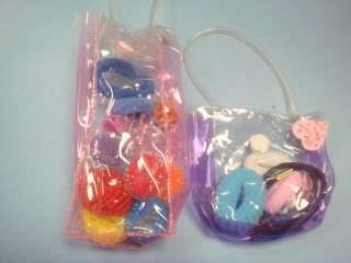 48 Small Bags of Assorted Color Girls Hair Accessories  