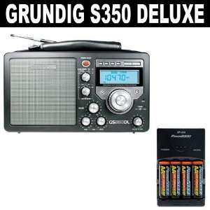  Grundig GS350 Deluxe AM/FM/Shortwave Radio with BONUS 4 AA 