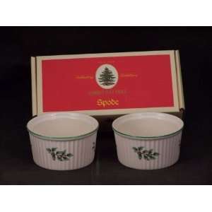    SPODE CHRISTMAS TREE RAMEKINS SET(S) OF 2