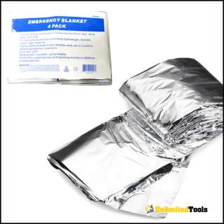 Emergency Rescue Space Thermal Mylar Blanket 63 x 83 Retains 90% 