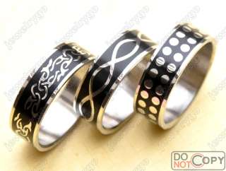 Wholesale jewelry lots 36pcs fashion Stainless steel Rings free 