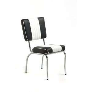  Retro Racer Back Dining Chair in Bright Chrome [Set of 2 