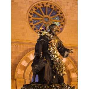 Statue of St. Francis of Assisi, St. Francis Cathedral, City of Santa 