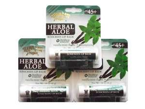 Hawaiian Tropic Herbal Aloe sunscreen lip balm SPF 45  