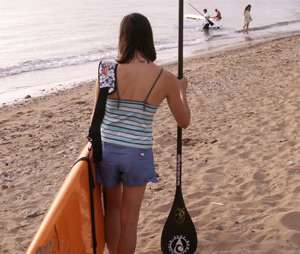   Touring Stand Up Paddleboard SUP Raceboard w Paddle + extras  