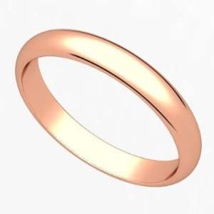  2.5 Millimeters Rose Gold Polished Wedding Band Ring 14Kt Gold 