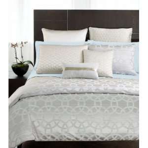  Hotel Collection Rings King Quilted Coverlet Oyster