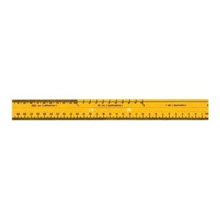 Ruler, Intermediate; one edge shows relationship between dm, cm, mm 