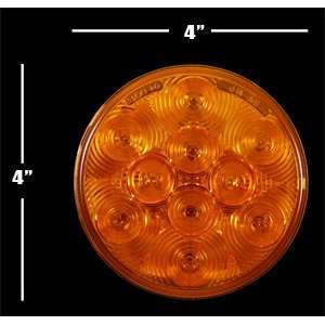  4 LED Amber Truck Trailer Boat Light Stop Tail Turn Automotive