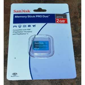SanDisk Memory Stick Pro Duo 2GB for Gaming, For PSP & Playstation 3