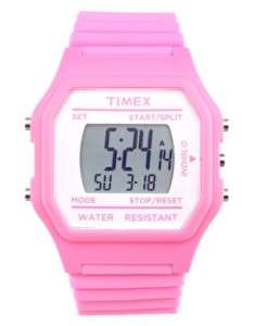Timex 80 Jumbo Retro Oversized Watch Pink White Vintage  