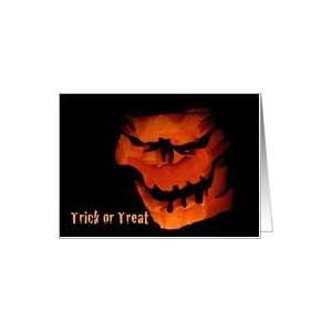  Scary Pumpkin Trick or Treat for Halloween Card Health 