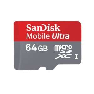 64GB Mobile Ultra MicroSDXC Class 10 UHS 1 30MB/s Memory Card with SD 