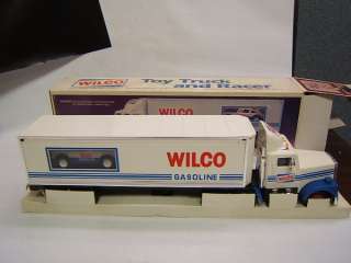 Wilco Gasoline Toy Truck & Racer battery headlights MIB  