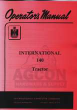 INTERNATIONAL Farmall 140 Owners Operators Manual  