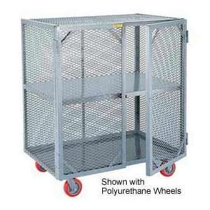   Giant® Mobile Storage Locker, 1 Center Shelf, 30x60, Phenolic Wheels