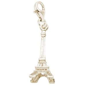 Rembrandt Charms Eiffel Tower Charm with Lobster Clasp, 10K Yellow 