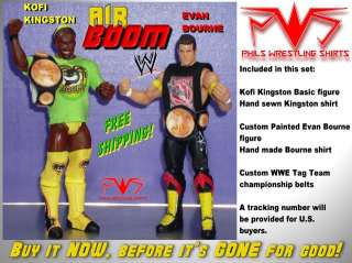 WWF WWE Kofi Kingston Evan Bourne Air Boom Action Figure Custom Toy 
