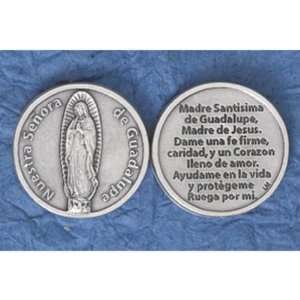   25 Senora de Guadalupe Spanish Silver Plated Coins Jewelry