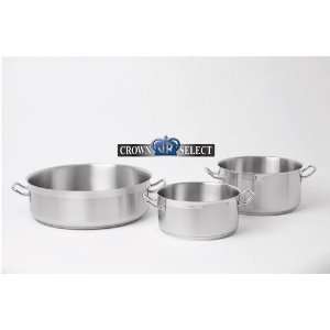   Stainless Steel 30 Qt. Induction Brazier Without Cover Kitchen