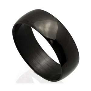  Black Line Stainless Steel Band Ring Jewelry