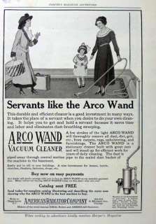   is an original print advertising for Arco Wand Central Vacuum Cleaner