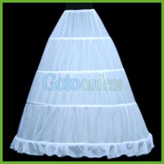 Hoop Bridal Gown Crinoline Petticoat Slip Underskirt  