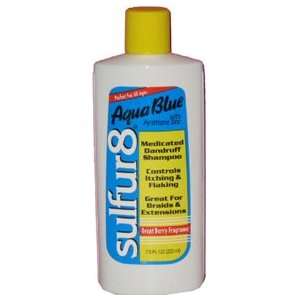  Sulfur 8 Aqua Blue Medicated Dandruff Shampoo Beauty