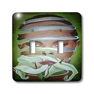 Taiche Acrylic Art   Woman Surrealism   Light Switch Covers   double 