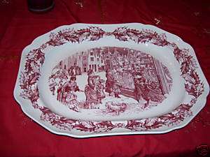 WILLIAMS SONOMA Spode St. Nick Oval Platter  