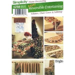  SIMPLICITY 5288 TABLECLOTH, TABLE RUNNER, SILVERWARE CADDY 