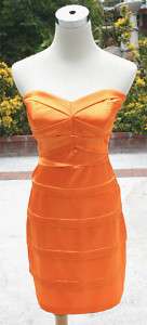 NWT WINDSOR $90 Orange Juniors Prom Evening Dress 11  