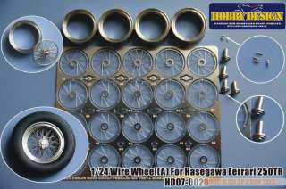 Hobby Design HD07 0028 1/24 Wire Wheel Hasegawa 250TR  