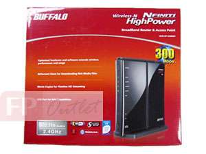 Buffalo WZR HP G300NH Nfiniti Wireless N USB Router AP  