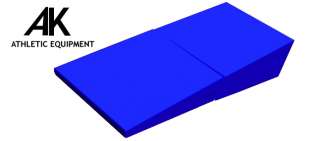 BLUE ** Folding Gymnastic Triangle Wedge Incline Mat  