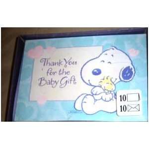  Hallmark Baby Snoopy Thank You Cards Health & Personal 