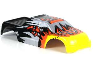 SCALE RC MONSTER TRUCK BODY WITH STICKER SHEET  