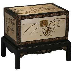   Wood Standing Storage Chest / Trunk   Bamboo Design